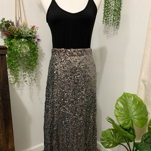 Maxi sequin skirt